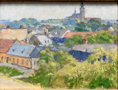 Oldřich Lasák: Pohled na město