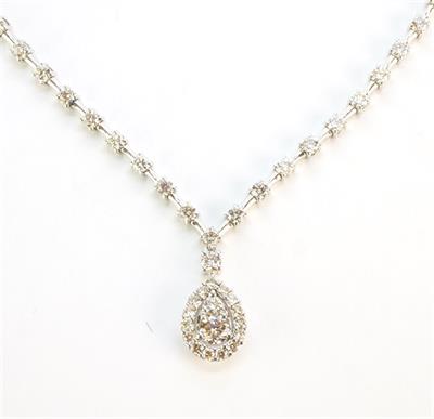 Zlatý náhrdelník s brilianty