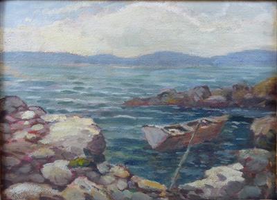 Josef Bino - Loďka v zátoce