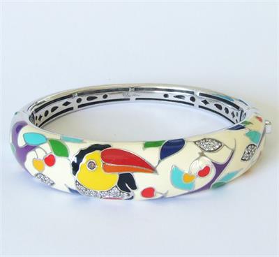 Ag náramek s emailem, Belle etoile