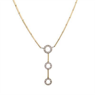 Zlatý náhrdelník s přírodními diamanty