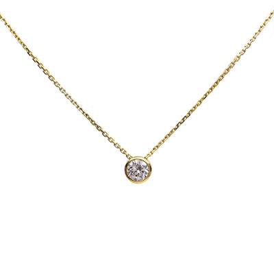 Zlatý přívěsek s diamantem 0,35 ct + certifikát