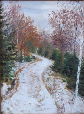 B. Müller - Zimní cesta lesem