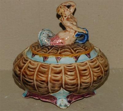 Dóza s Nereidou - keramika, perfektní stav, ZNOJMO