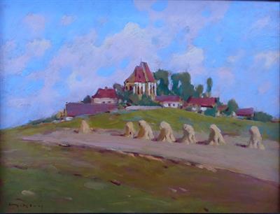 Miroslav Nový - Žně v Chlumčanech u Čkyně