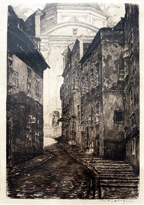 Ivo Saliger: Ulička ke kostelu