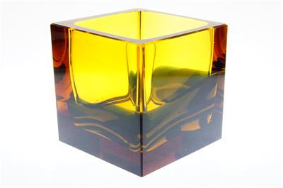 Ambrová dóza se zataveným dekorem - Ivo ROZSYPAL Exbor