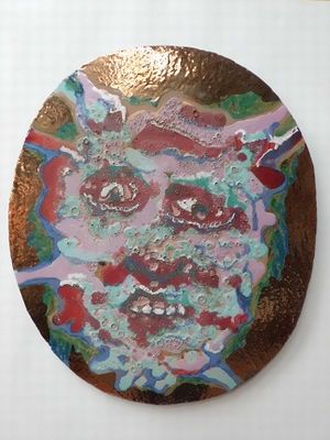 KERAMICKÝ OBJEKT-FAUNÚV ÚSMĚV-ANTONÍN STIBŮREK