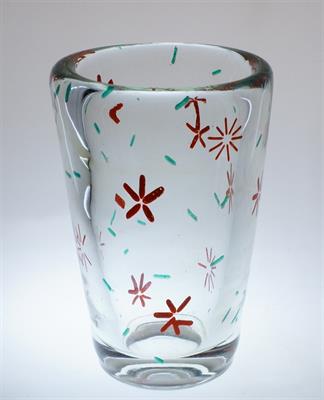 Stará hutní váza ze sklárny Škrdlovice Emanuel BERÁNEK 1946