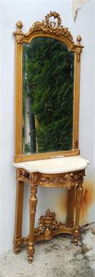 Konzolovy stolek se zrcadlem