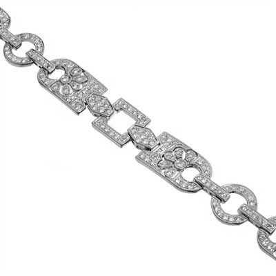 Zlatý náramek s brilianty