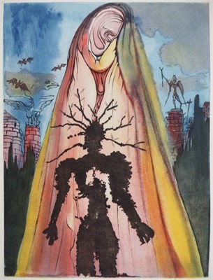 Salvador Dalí The Ghost Tells the Story of the Murder (E.A.