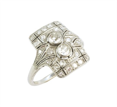 Platinový prsten s brilianty