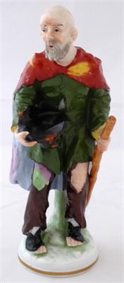 Barevná soška žebráka - Schwarza- Saalbahn