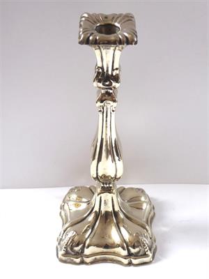 Biedermeierový stříbřený svícen