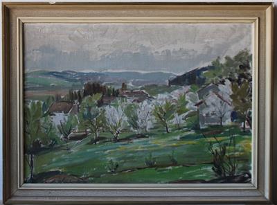 Maryša Neubertová - Pohled do krajiny - Olej