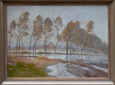 Emile Claus - Symbolistní nálada s topoly