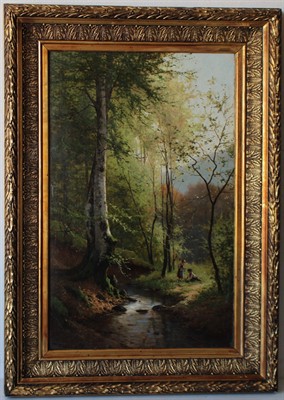 Victor Puhonny - Postavy u řeky 1888 - Olej