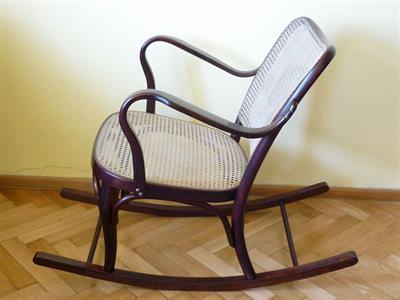 Secesní houpací křeslo  Thonet / Kohn, první třetina 20. st