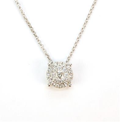 Zlatý náhrdelník s brilianty