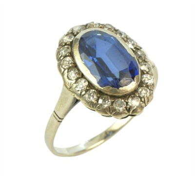 Starožitný zlatý prsten s diamanty