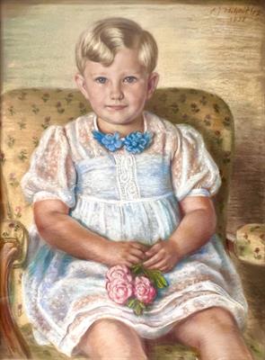 Antonín Jan Volejníček: Portrét děvčátka
