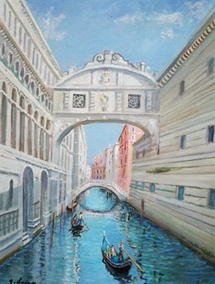 Originálny obraz-Giuseppe Luongo Benátky