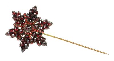 Jehlice s hvězdou s českými granáty