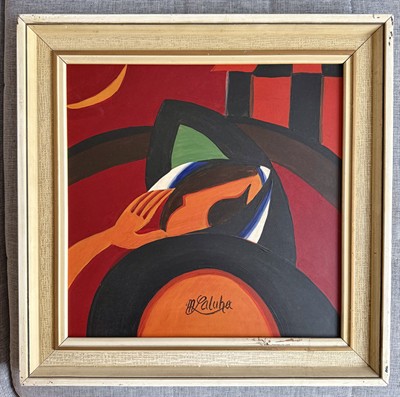 Milan Laluha  ,,Tetka,, olej na překližce 2008