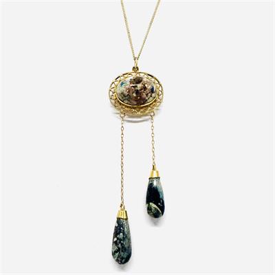 Prvorepublikový náhrdelník ze zlaceného stříbra