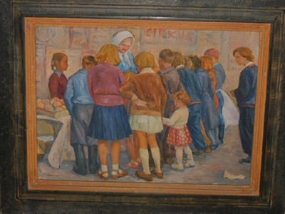 JAN RAMBOUSEK -NA POUTI, olej