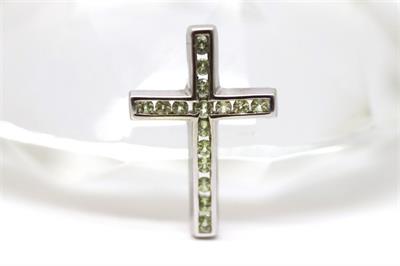 Zlatý přívěsek s peridoty