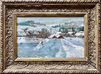 Jaroslav Špillar: Zasněžená vesnice (1894)