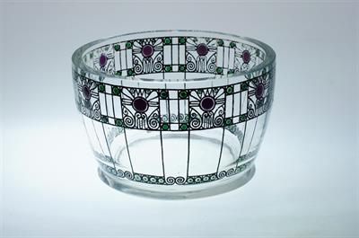 Malovaná miska ve stylu ART-DECO Kamenický Šenov