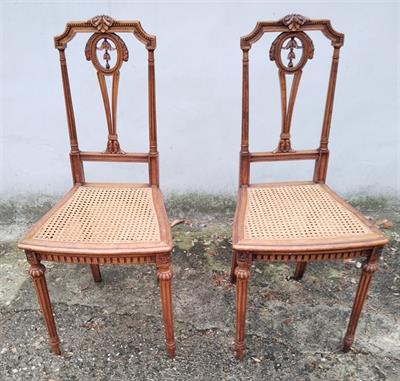 Židle s výpletem 2ks