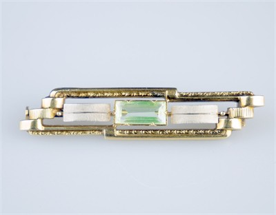 Zlatá art deco brož