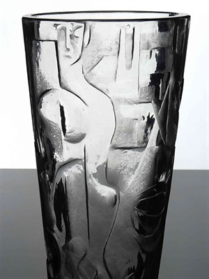 VÁZA řezaná, 60. - 80. léta