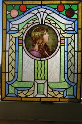 Vitráž z let 1915 - 1920