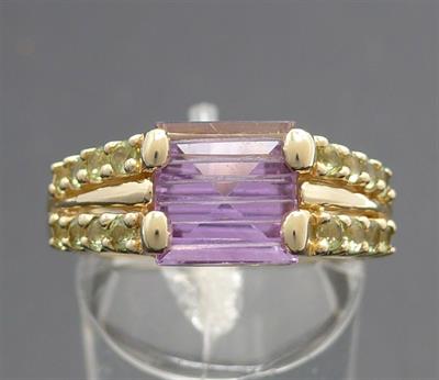 375 Au prsten s amethystem