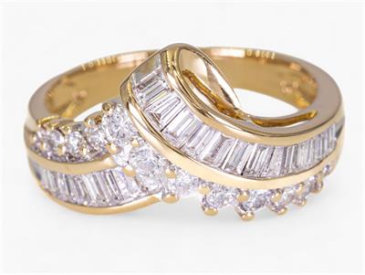 Zlatý prsten s diamanty