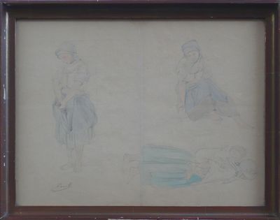 František Hawránek - Studie dívek a chlapců