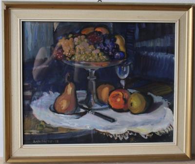 Antonín Vrťátko - Ovocné zátiší - 1918 - Olej