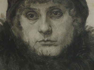 JAN RAMBOUSEK - PORTRÉT, kresba