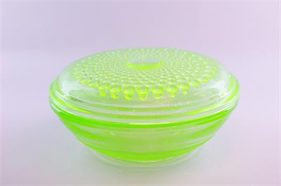 Unikátní dóza z uranového skla, Adolf MATURA Sklo-Union