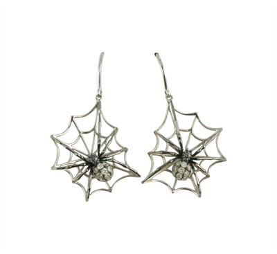 Zlaté náušnice - pavučiny