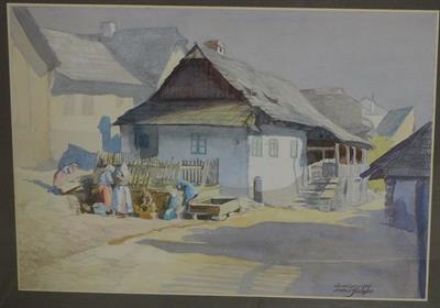 ANTON KLINGER 1919 - ŠTRAMBERK, kombin. technika