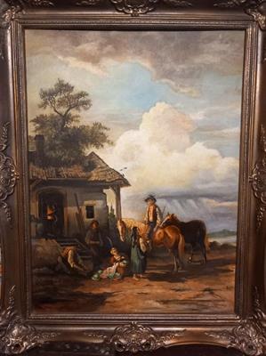 Před kovárnou s cikány, Carl Schweininger, 1818-1887