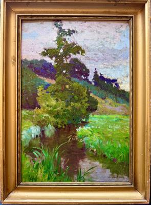 František Cína Jelínek: Letní podvečer (kol.1905)