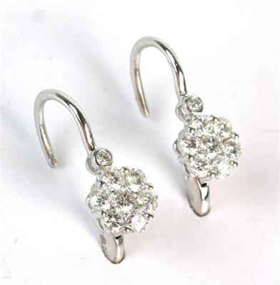 Zlaté náušnice s brilianty 0,63 ct