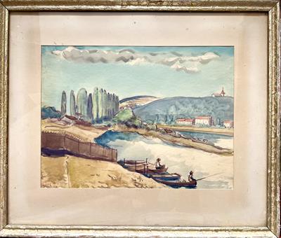 Jiří Kodl: Rybáři u Vltavy (1949)